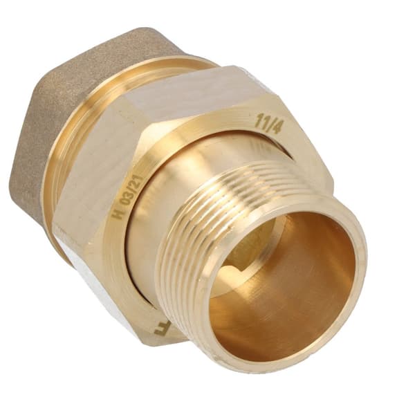 Mässingsskruvkoppling 5/4"" rak med O-ring
