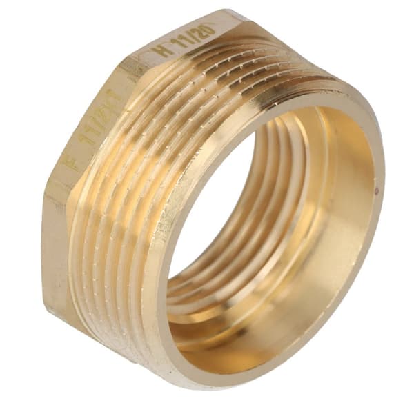 Mässingsreduktion 6/4"x1"" gul