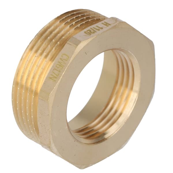 Mässingsreduktion 6/4"x1"" gul