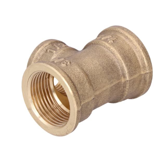 Mässingsreducerande T-rör 3/4"x1/2"x3/4" gul