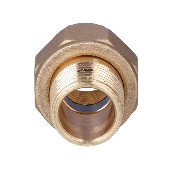 Rak kort skruvkoppling TWIST 1/2"", o-ring, mässing