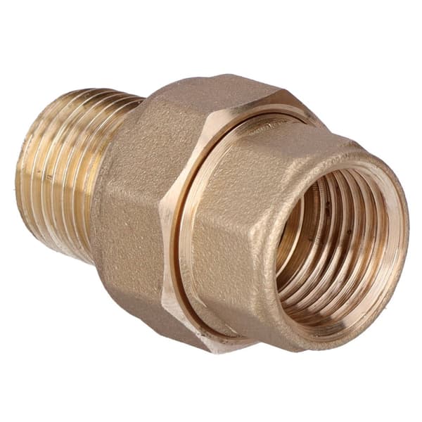 Rak kort skruvkoppling TWIST 1/2"", o-ring, mässing