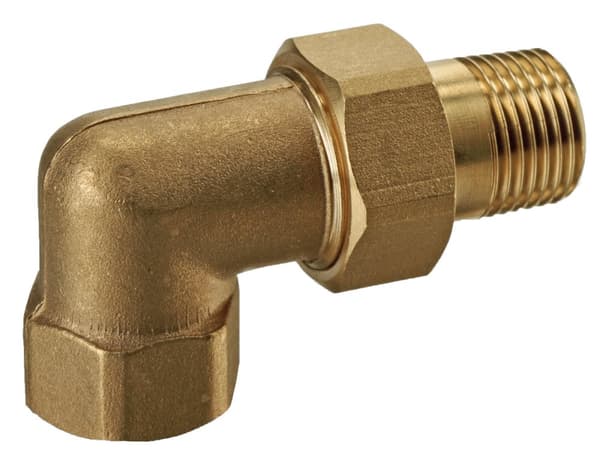 TWIST 1/2" vinkelskruvkoppling, o-ring, mässing