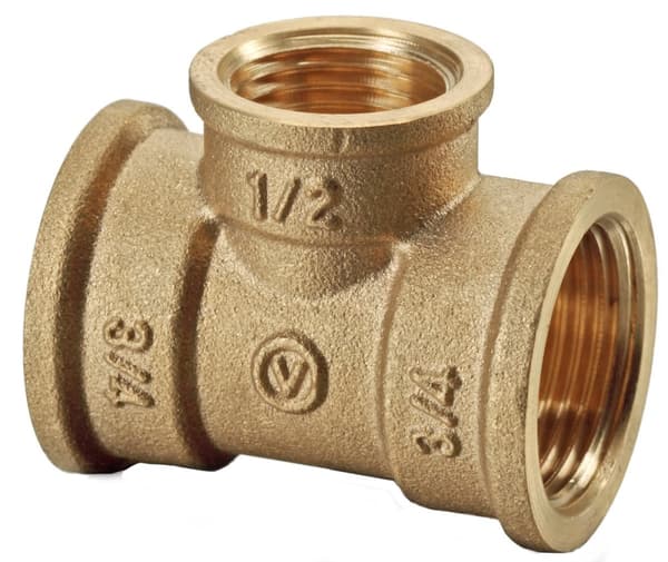 VRID 2,5 cm mässings-T-koppling