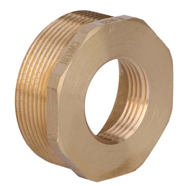 Mässingsreduktion 2"x1"" gul