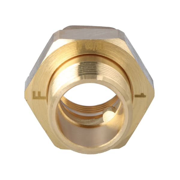 Mässingsskruvkoppling 1" rak med O-ring