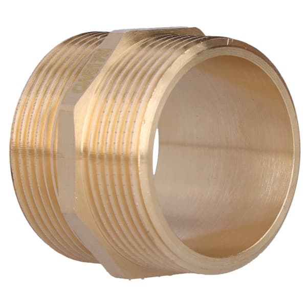 Mässingsnippel 6/4" gul