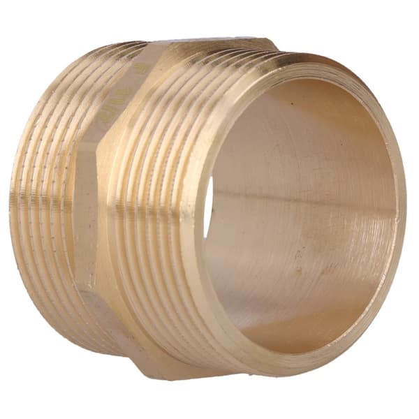 Mässingsnippel 6/4" gul