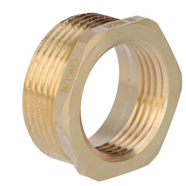 Mässingsreduktion 5/4"x1"" gul