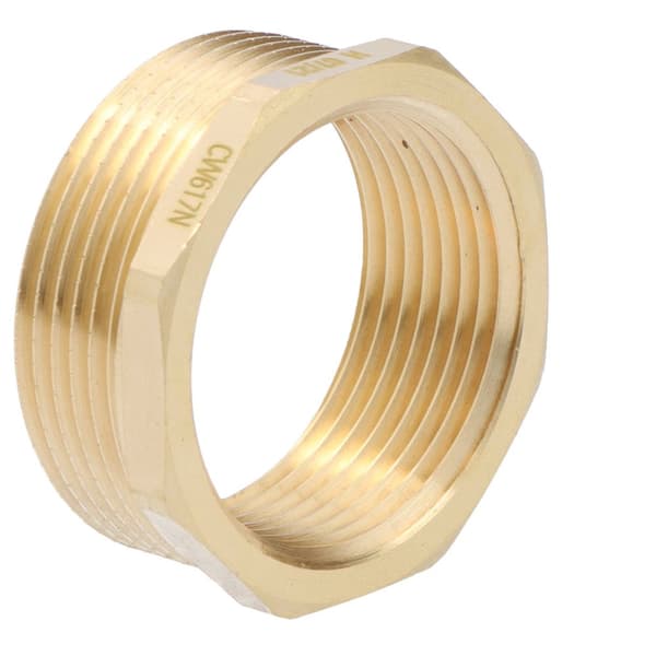 Mässingsreduktion 6/4"x5/4" gul