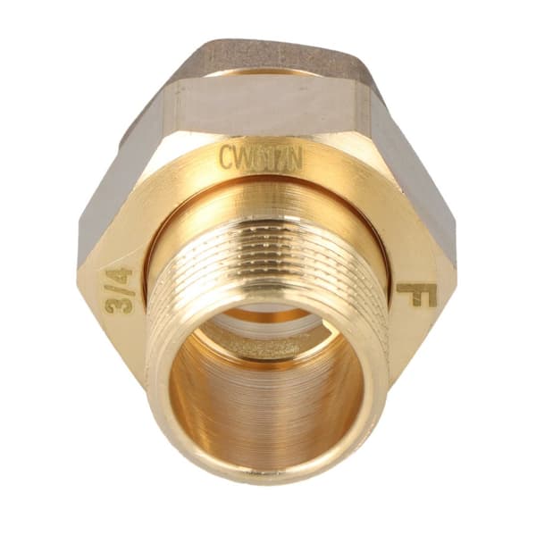 Mässingsskruvkoppling 3/4"" rak med O-ring