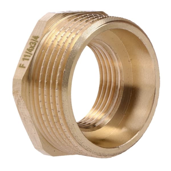Mässingsreduktion 5/4"x3/4" gul