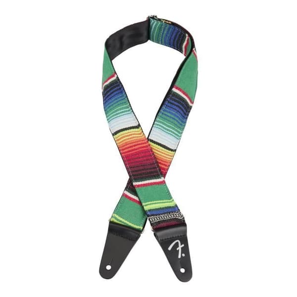 Fender 2'' Serape Rem Grön Multi Gitarrband