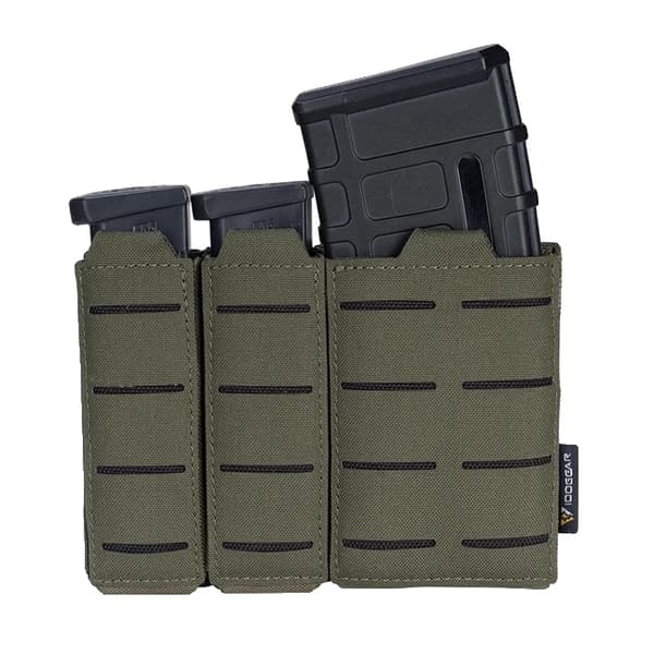 Taktisk Triple Mag Pouch, Molle Pouch, Laser Cut