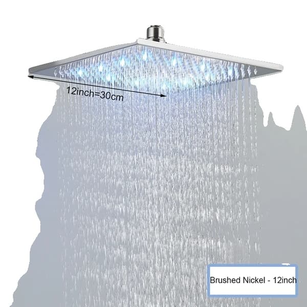 Duschhuvud, LED-lampa, 3 färgskiftande