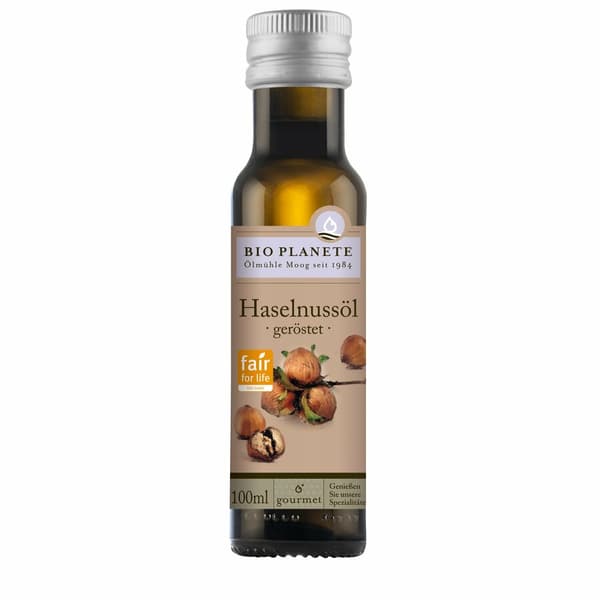 Bio planète hasselnøddeolie ristet, 0,1l