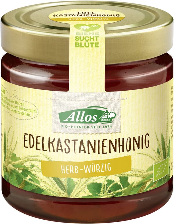 Allos ædel kastanjehonning, 500g