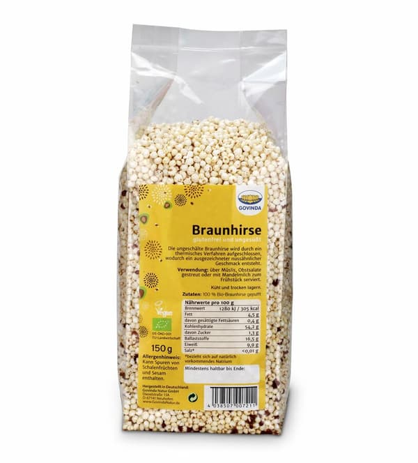 6 x Govinda brun hjorte sejlet, 150g