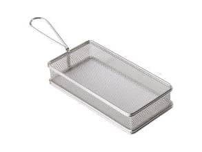 Serveringskurv Mini Friture 21.5x10.5x3.5 cm Rustfri stål,6 stk/pk