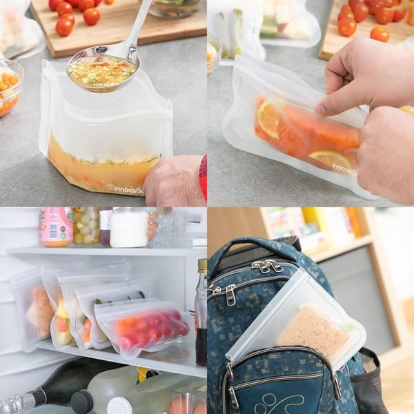 10-Pack - Matpåsar / Matförvaring Påsar - Återanvändbara