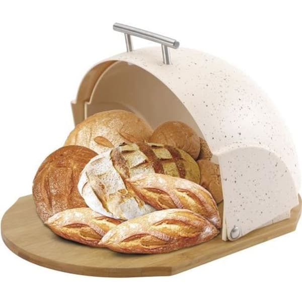 Brödlåda - Maestro - MR-1678-BR - Skjutlock - Modern design - Beige