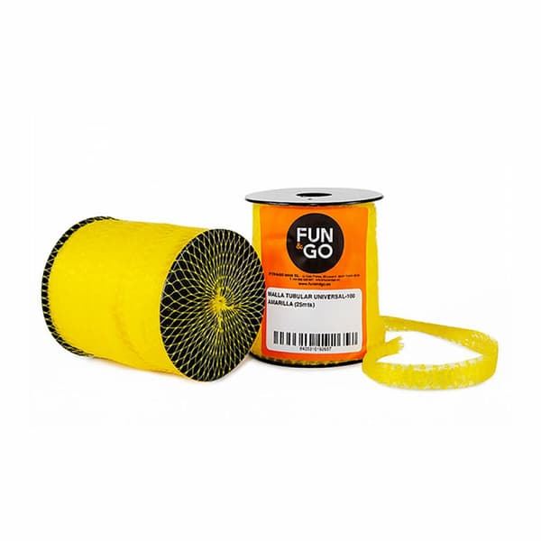Tubular netting for packaging Fun&Go Universal-100 Gul 25 m