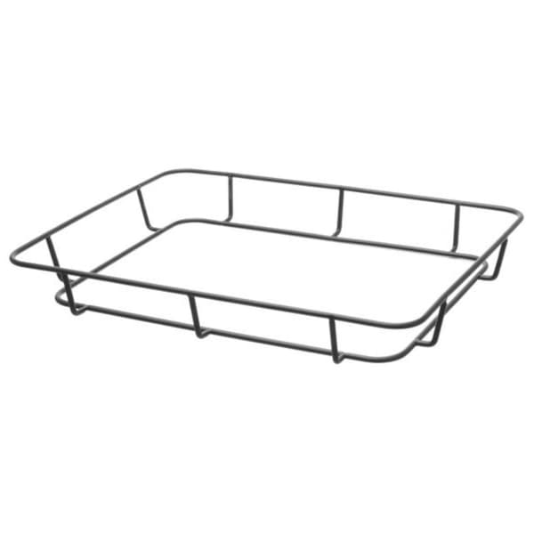 Brødbakkekurv med stel af rustfrit stål sort 400x300x50 mm - Hendi 426555