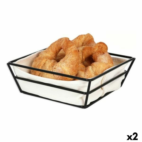 Brødkurv Viejo Valle Kurv 100% bomull 20 x 20 x 7 cm (2 enheter)