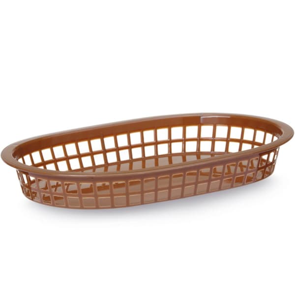 Oval brun brödkorg, 6 st - Hendi 426296