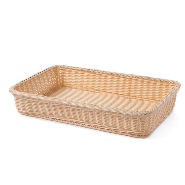 Rektangulär brödkorg i polyrattan - Hendi 561102