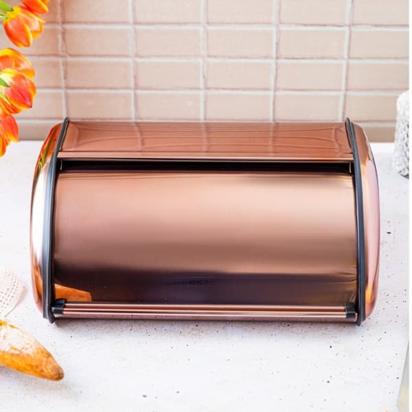 ST?LBR?D?SKE LILLE 36CM KINGHOFF BR?DBEHOLDER PINK GULD GLANS KINGHOFF KH-1840