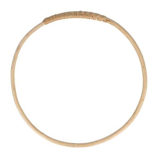 Träcirkel i flätad - ARTEMIO - 15 cm - Vit - Barn - DIY