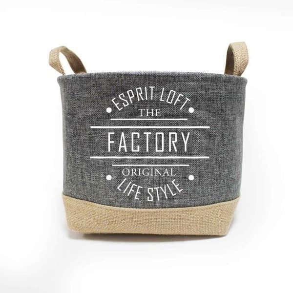 KORG (0) 29 x HT 22 CM TRYCKT POLYESTER+JUTE LIVSSTIL (0) 29 x H 22 CM