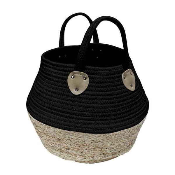 KORG (0) 32 x HT 28 CM BOMULL+MAJSFIBRE SVART OSINELLA (0) 32 x H 28 CM