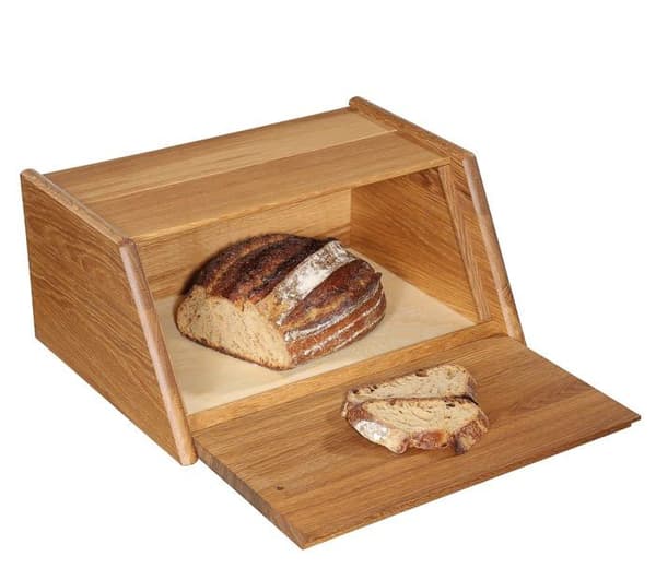 Brödlåda - Zassenhaus brödpåse - ZA-65053 - Montana brödlåda - Med gångjärnslock - Ek - 40 x 30 x 18 cm