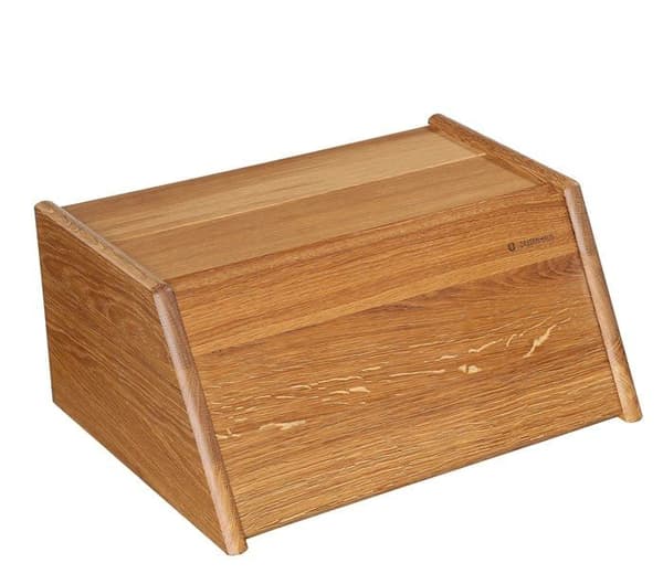 Brödlåda - Zassenhaus brödpåse - ZA-65053 - Montana brödlåda - Med gångjärnslock - Ek - 40 x 30 x 18 cm