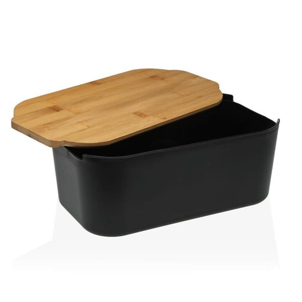 Brödkorg Versa Svart Bambu polypropen 18,5 x 12 x 33 cm