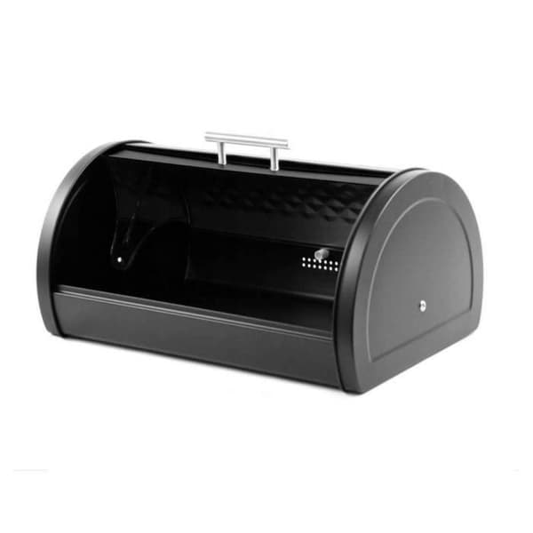 Brödkartong - KLAUSBERG - KB-7453 - Svart metall - Dimensioner 38x28x15,5 cm - Kontemporär design