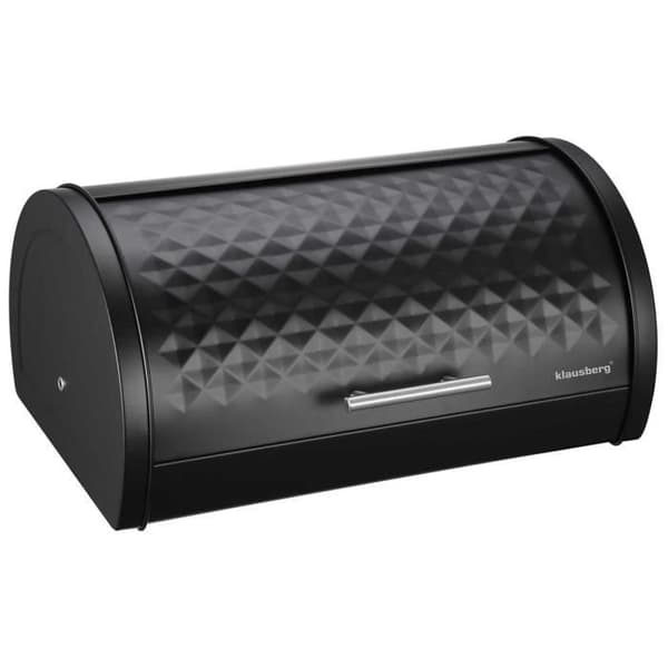 Brödkartong - KLAUSBERG - KB-7453 - Svart metall - Dimensioner 38x28x15,5 cm - Kontemporär design