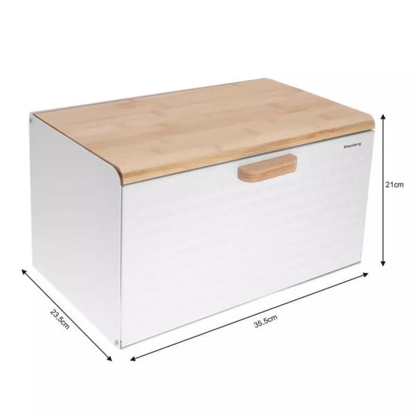 KLAUSBERG DOBBELT-SIDET TASKE KB-7427 hvid