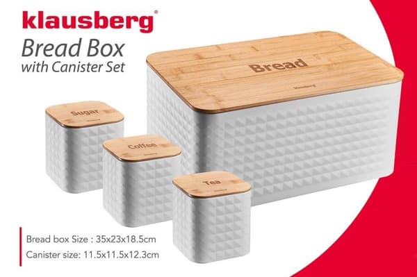KLAUSBERG BRÖDLÅDA MED EN SET BEHÅLLARE KB-7483