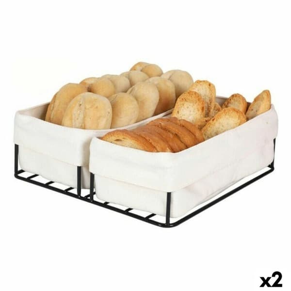 Brödkorg Viejo Valle 2 Korgar 100% bomull 24 x 23 x 7 cm (2 antal)