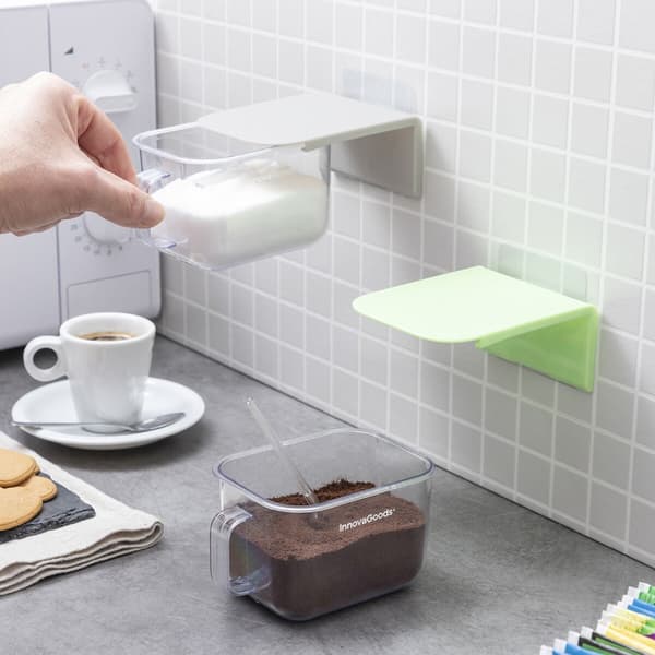 Löstagbara Självhäftande Köksbehållare Handstore InnovaGoods Förpackning med 2 masker
