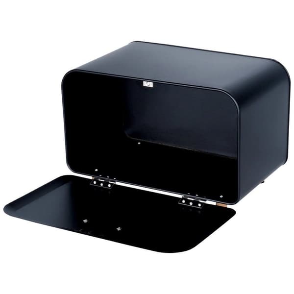 Leipälaatikko Metalli Musta Solid VILDE 35,5 x 20,5 x 20 cm