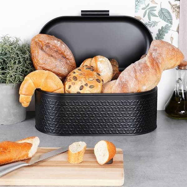 Brödbox - VILDE - Modern - Kolstål - 34x20x15 cm - Elegant design