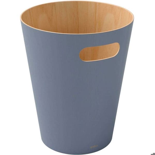 Träker i trä - UMBRA - Modell med handtag - Diameter 23 cm - Höjd 28 cm - Kapacitet 7.5L