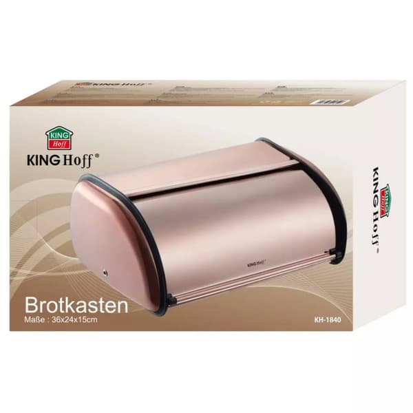 KINGHOFF KH-1840 ROSE GULD STÅL BRÖDLÅDA