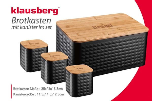 KLAUSBERG BRÖDSLÅDA MED BEHÅLLARSET KB-7482