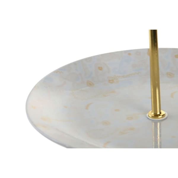 Fruktkorg i porslin och metall DKD Home Decor