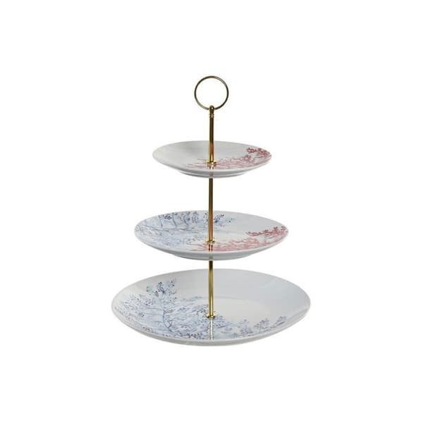 Fruktkorg i porslin och metall DKD Home Decor